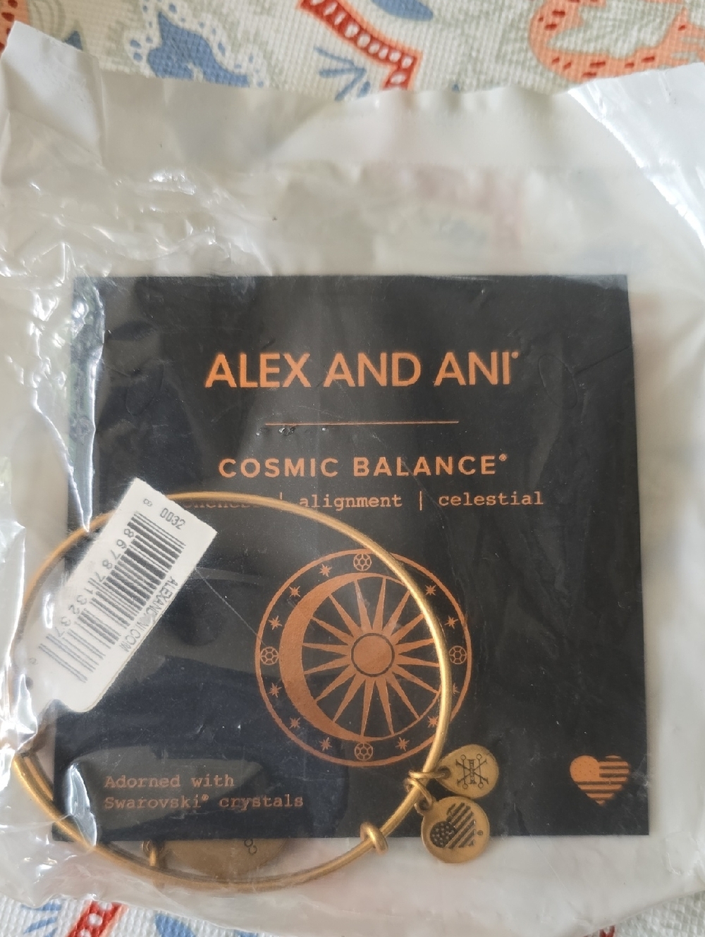 Alex and Ani Gold Cosmic Balance Bangle Bracelet